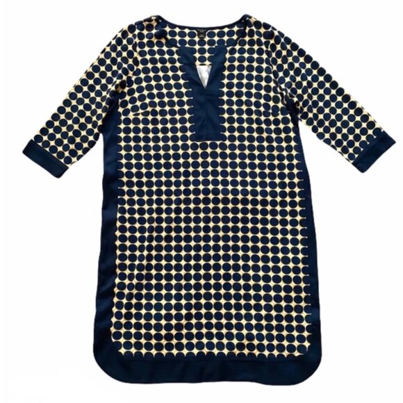 Ann Taylor Retro Geometric Print Shirt Dress L PT - Picture 1 of 4